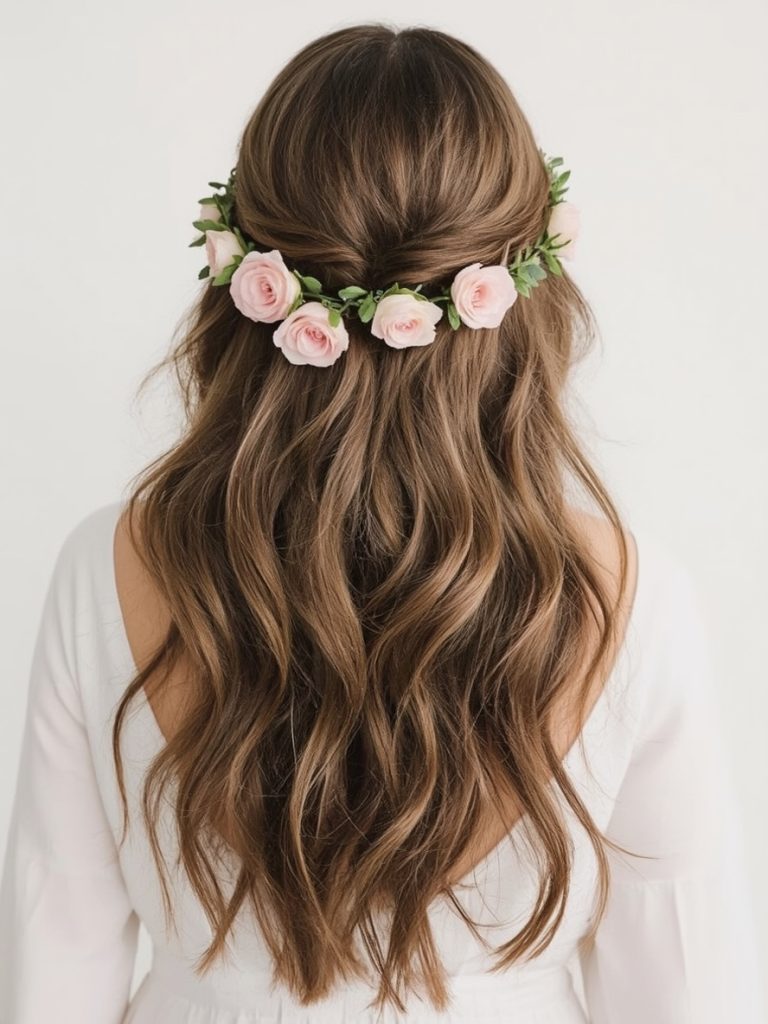 Knotted Half-Up Hairstyle Bridemaids Hairstyles