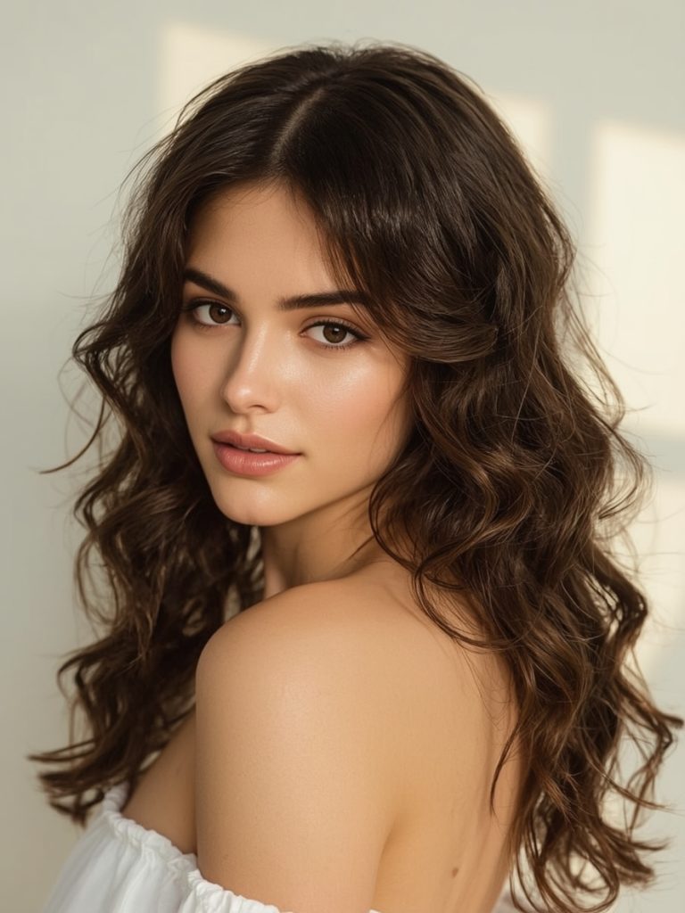 Hair Styles Curly Hairstyles: Sleeked Back Wet Look Curls