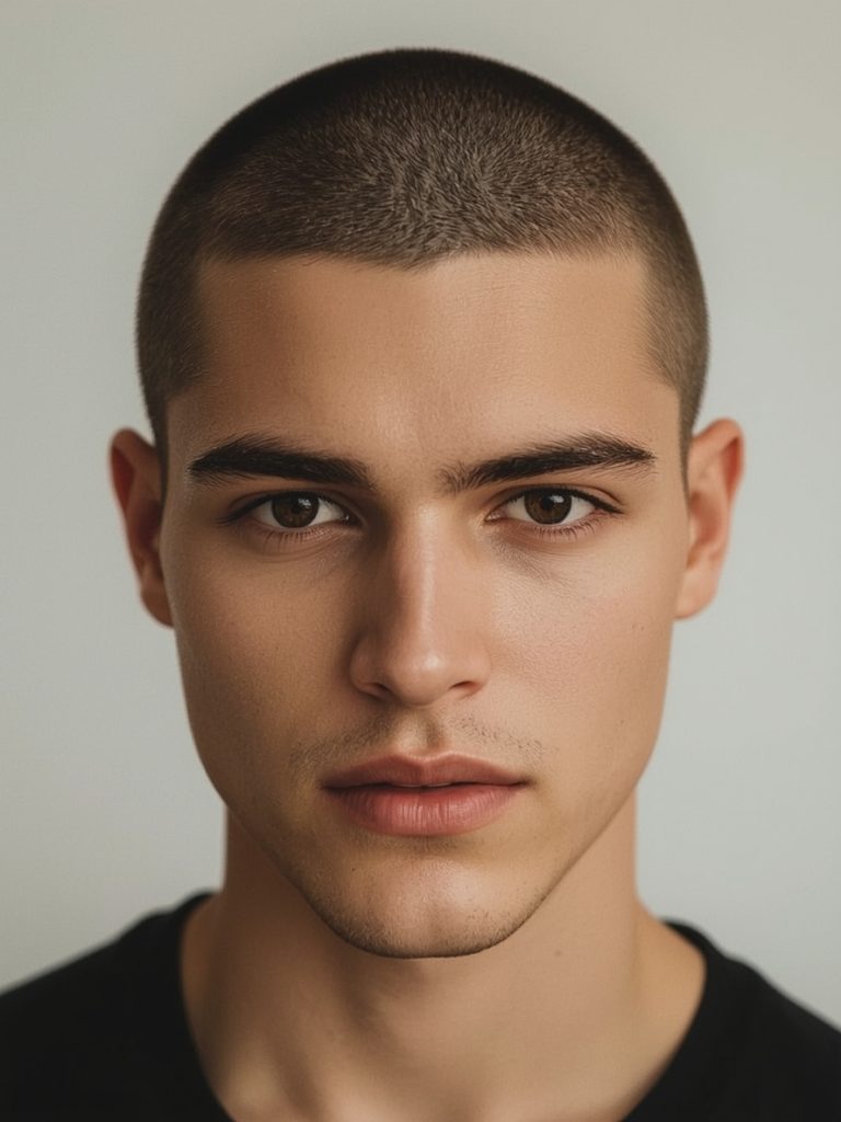 Men's Short Hair: The Military Cut with Tapered Sides