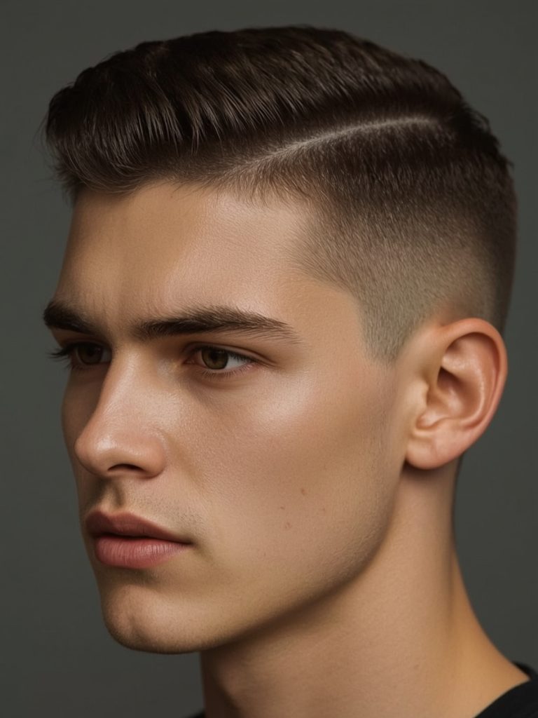 Men's Short Hair: The Short Comb Over with Skin Fade