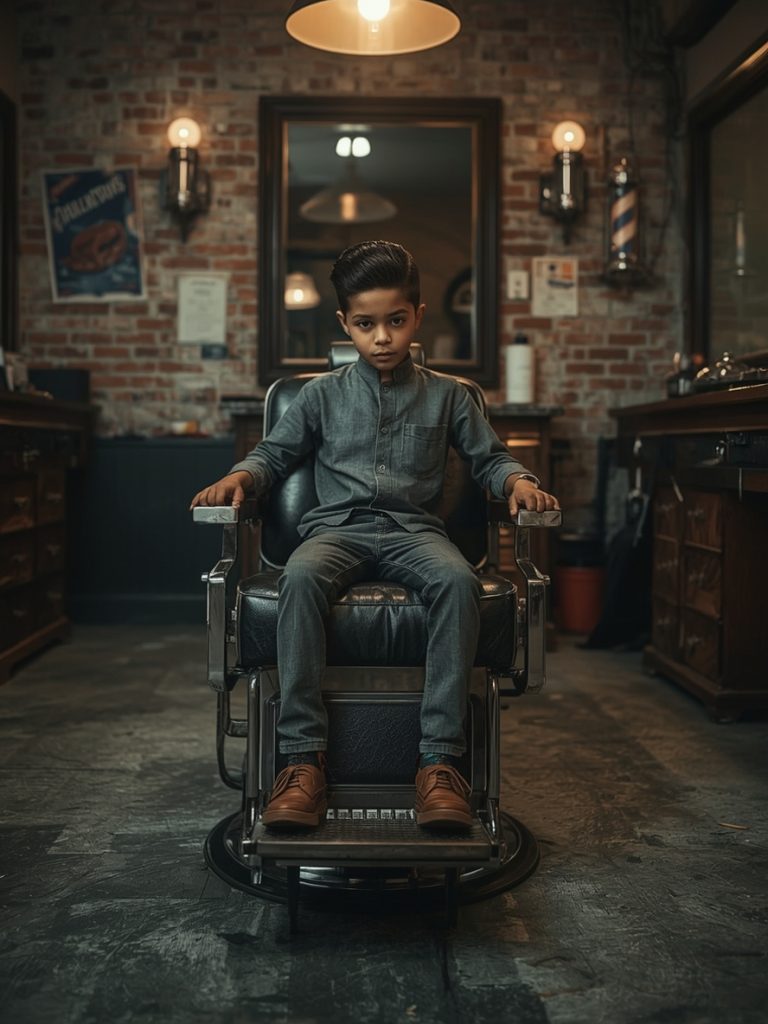 Boys Summer Haircut: The Angled Fringe