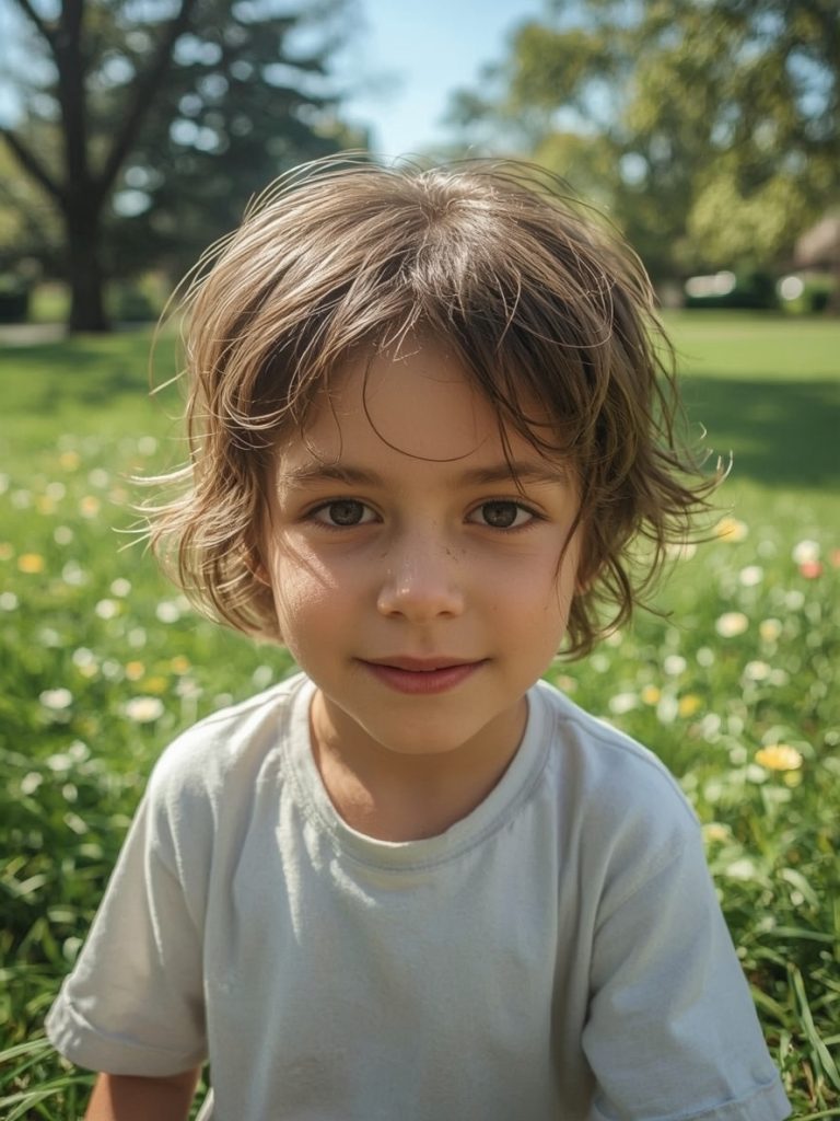 Boys Summer Haircut: The Asymmetrical Cut