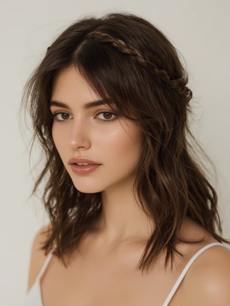 Braids Ideas: Waterfall Braid with Curls Hair Style