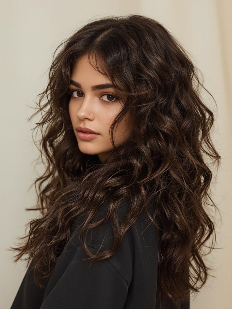 Hair Styles Curly Hairstyles: Curly Bob with Bangs