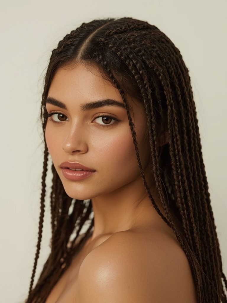 Braids Ideas: Half-Up Braided Hair Style