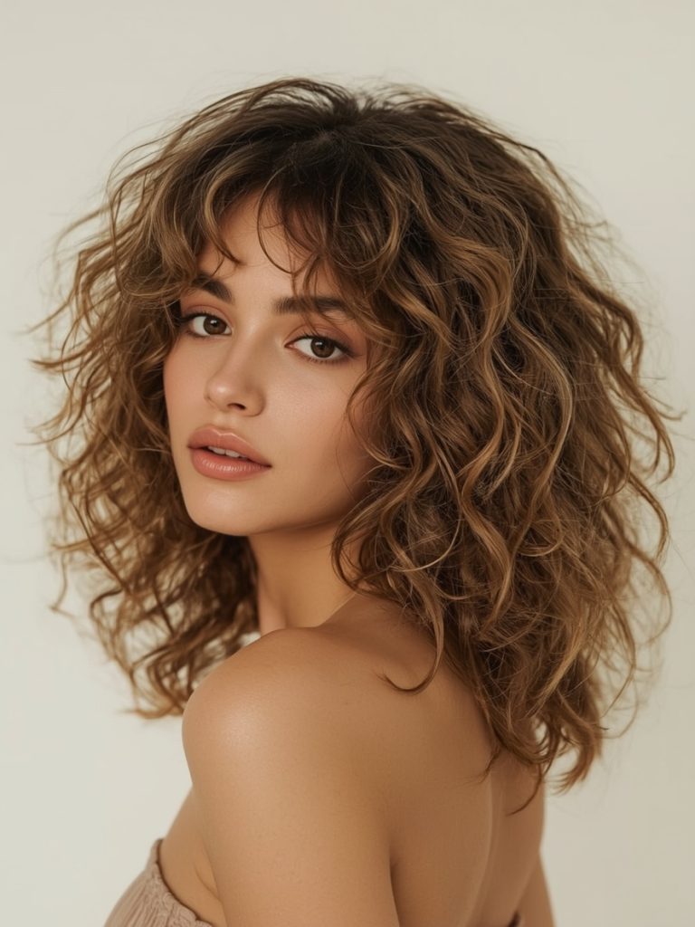 Hair Styles Curly Hairstyles: Curly Afro with Volume