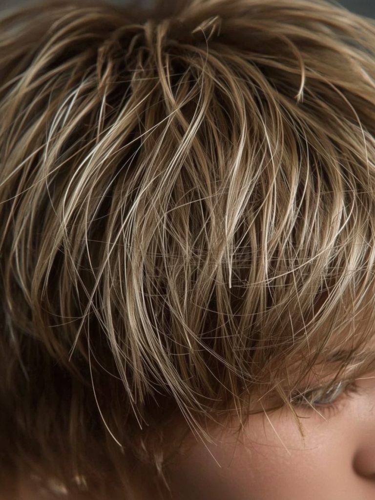 The Windswept Forward Spiky Pixie Haircut Spikes
