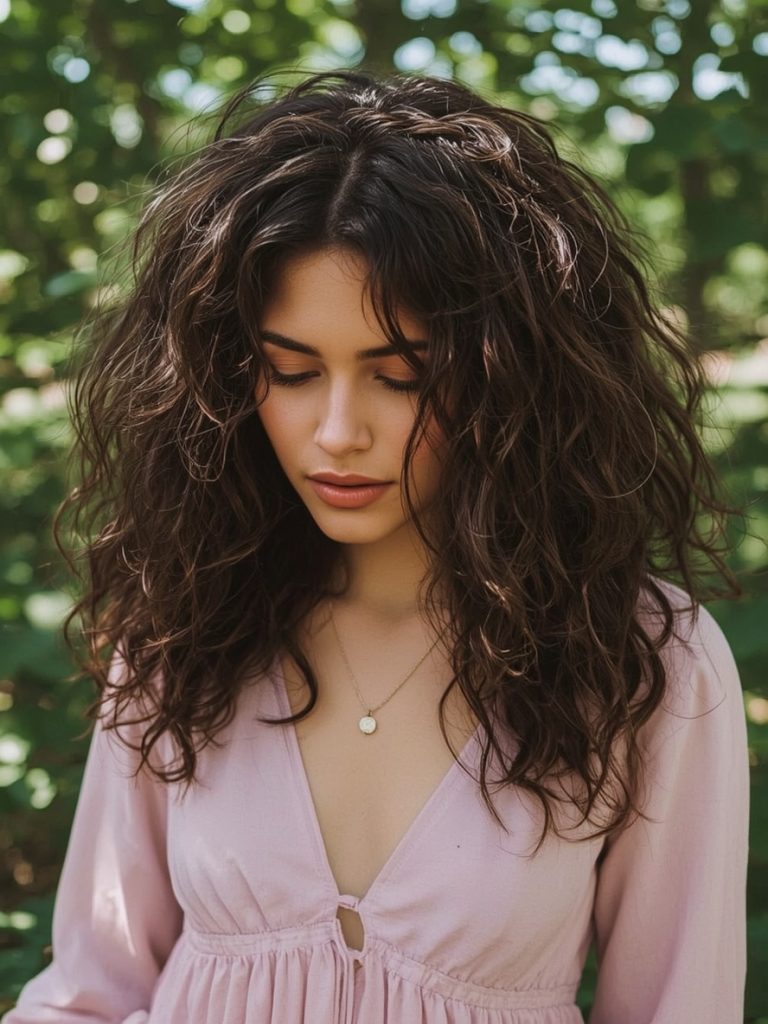 Hair Styles Curly Hairstyles: Accessorized Curls with Clips