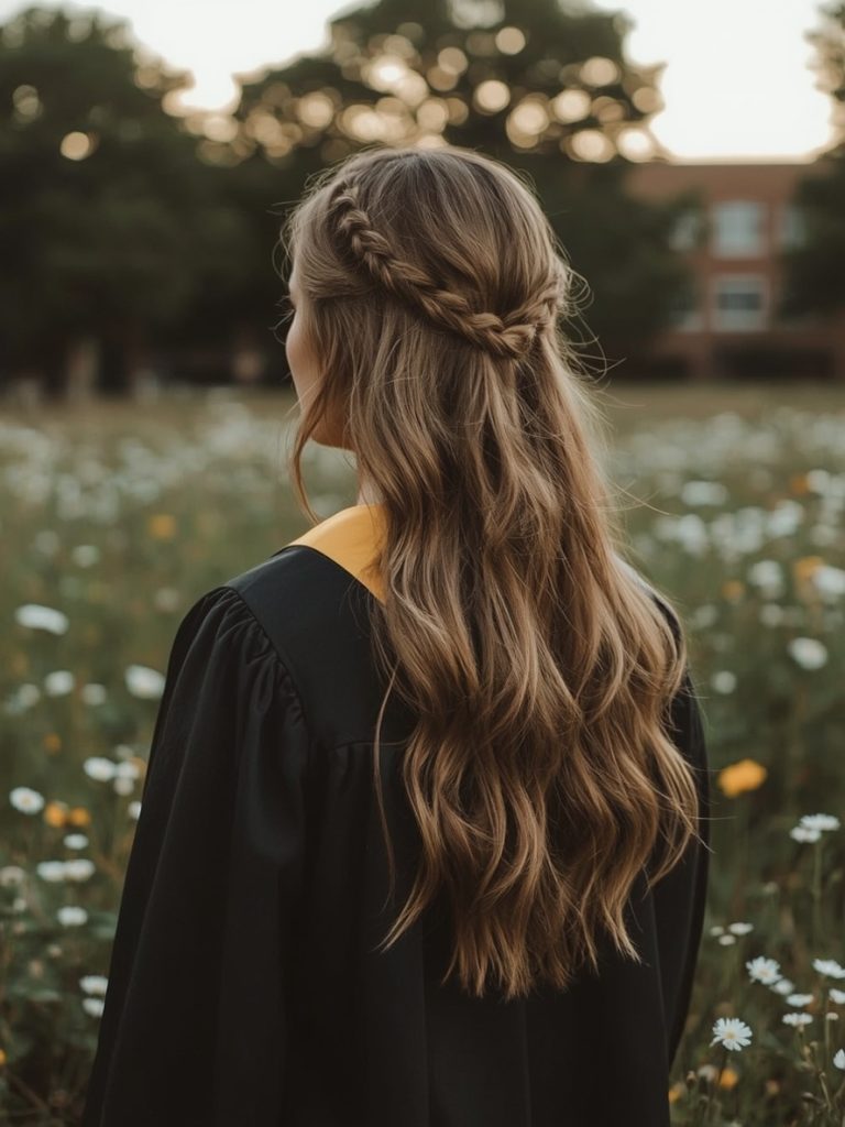 Pull-Through Braid Graduation Hair
