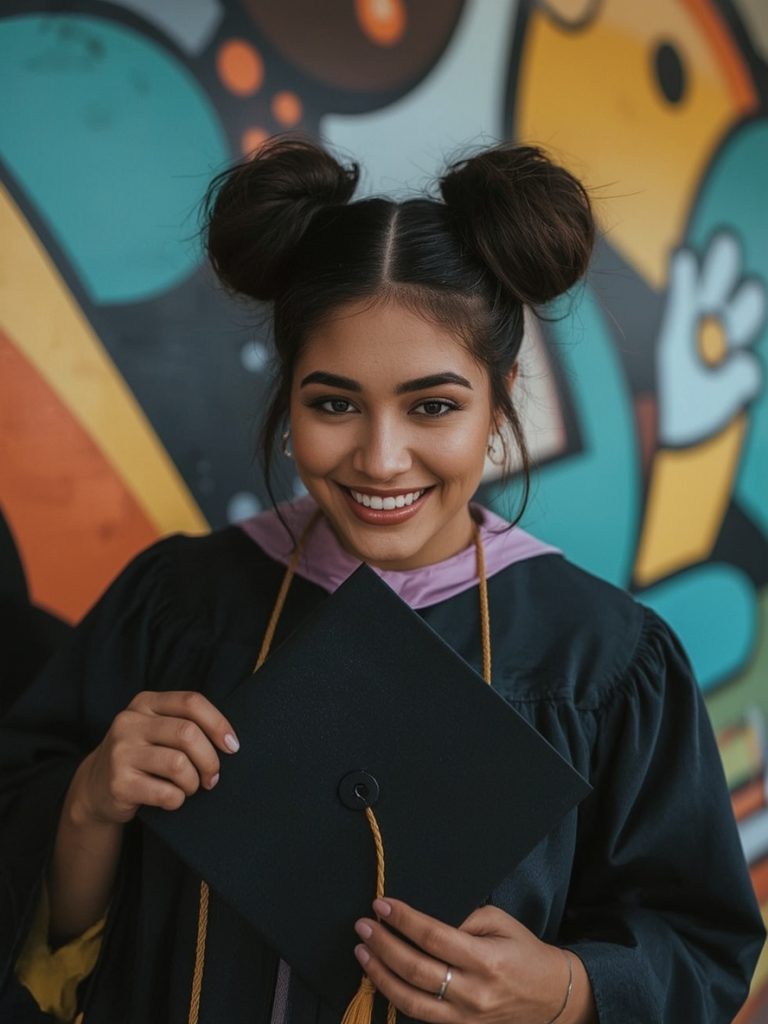 The Gibson Tuck Graduation Hair