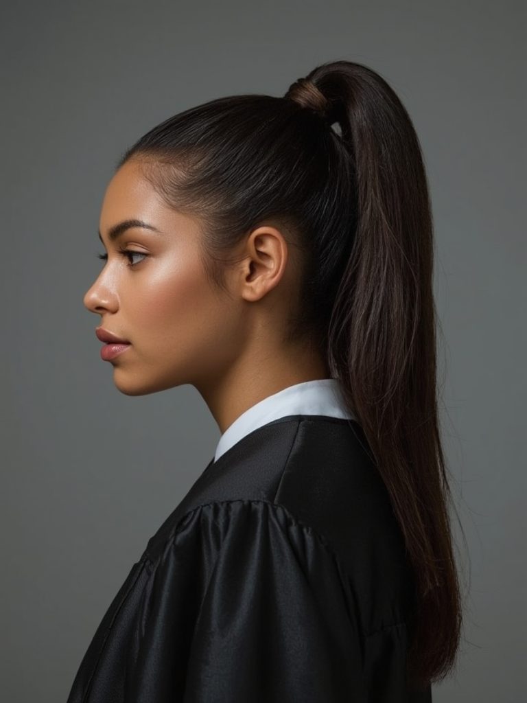 Wavy Lob with a Side Braid Graduation Hair