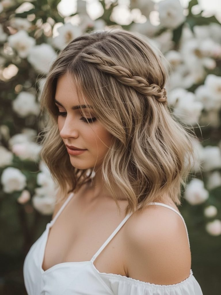 Wavy Lob with Choppy Ends for Shoulder Length Hair Thin Fine