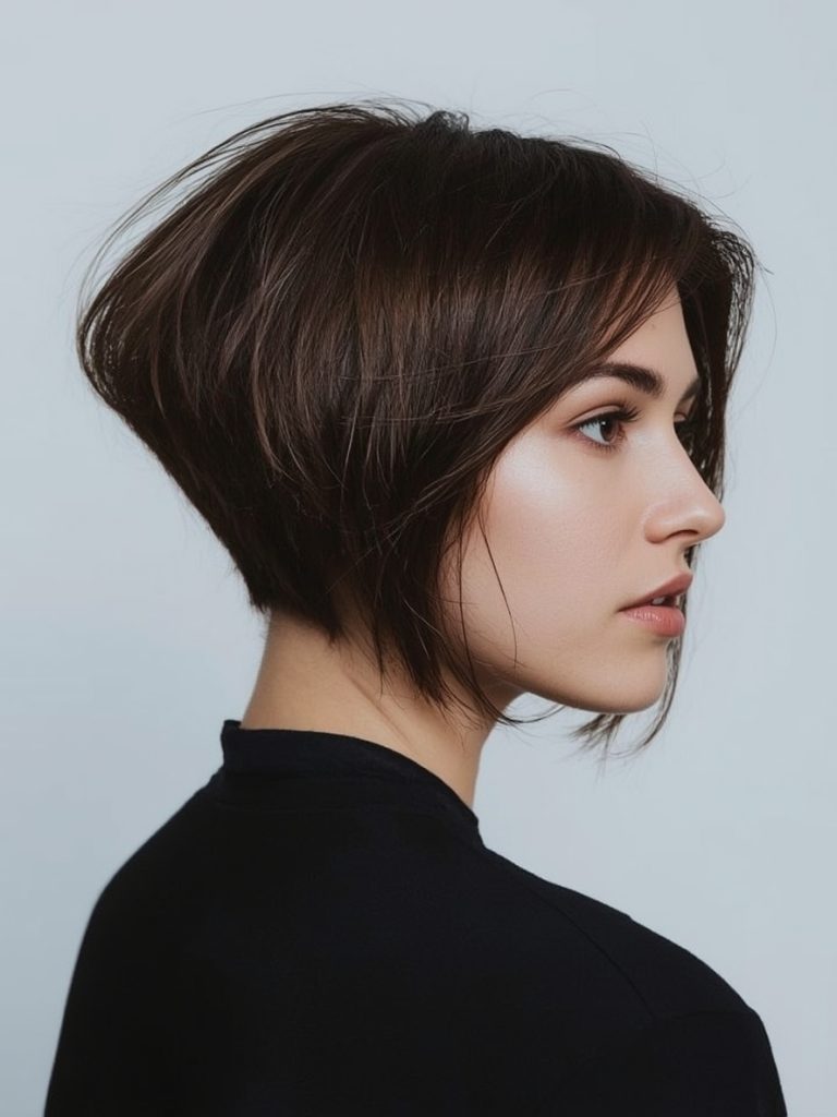 Sleek Glass Hair Lob for Shoulder Length Hair Thin Fine