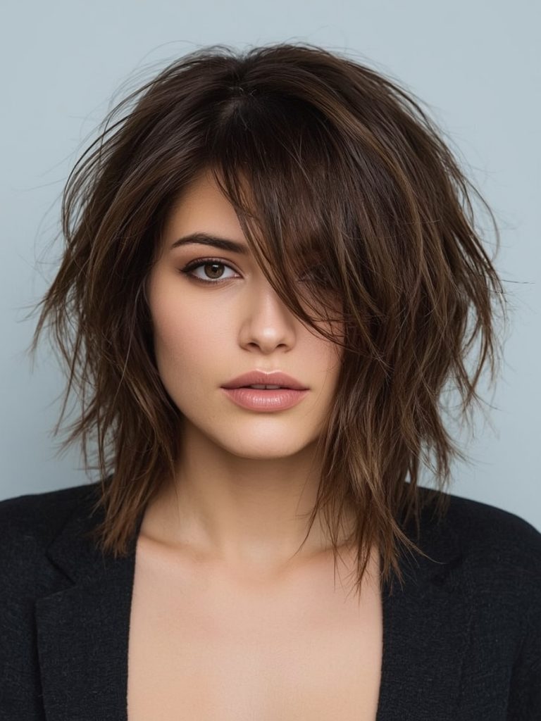 Softly Stacked Bob for Shoulder Length Hair Thin Fine