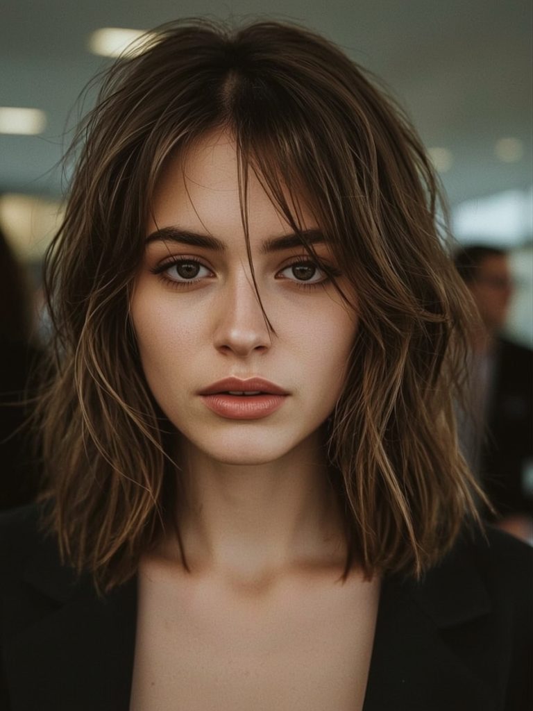 Flipped-Out Ends Bob for Shoulder Length Hair Thin Fine