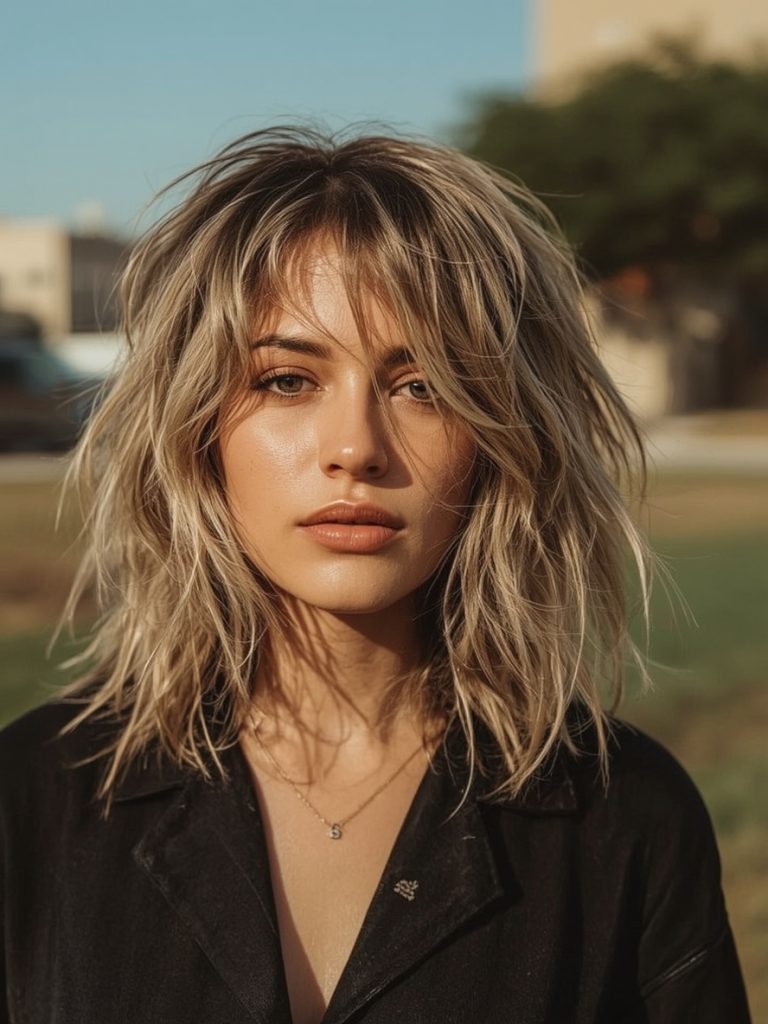 Deep Side Part Lob for Shoulder Length Hair Thin Fine