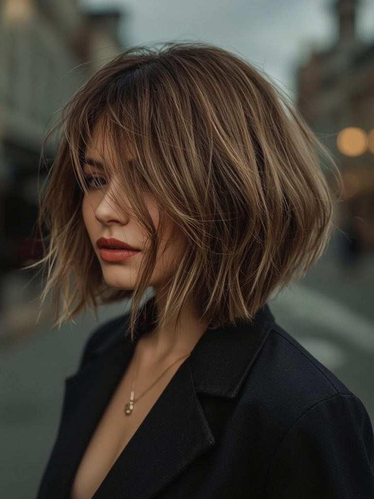 A-Line Bob for Shoulder Length Hair Thin Fine