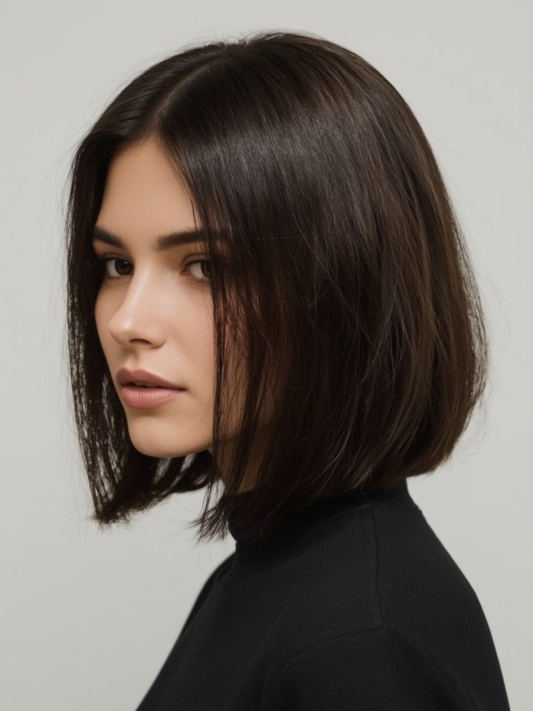 Classic Blunt Lob for Shoulder Length Hair Thin Fine