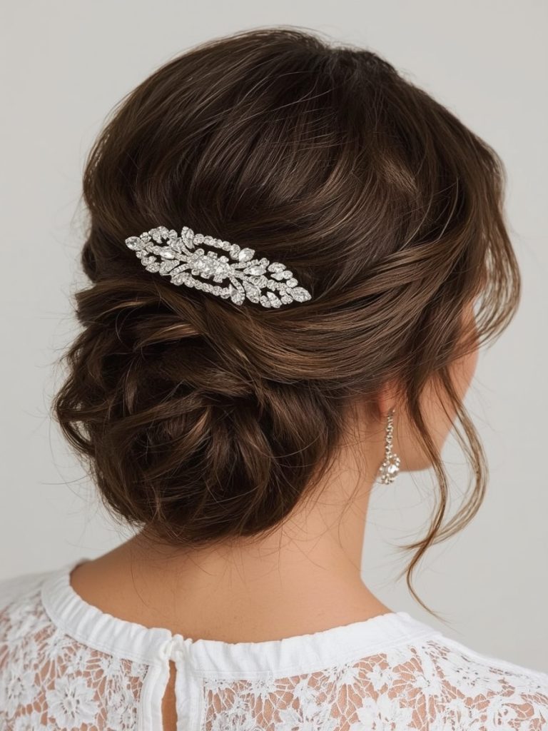 Side-Swept Waves Bridemaids Hairstyles