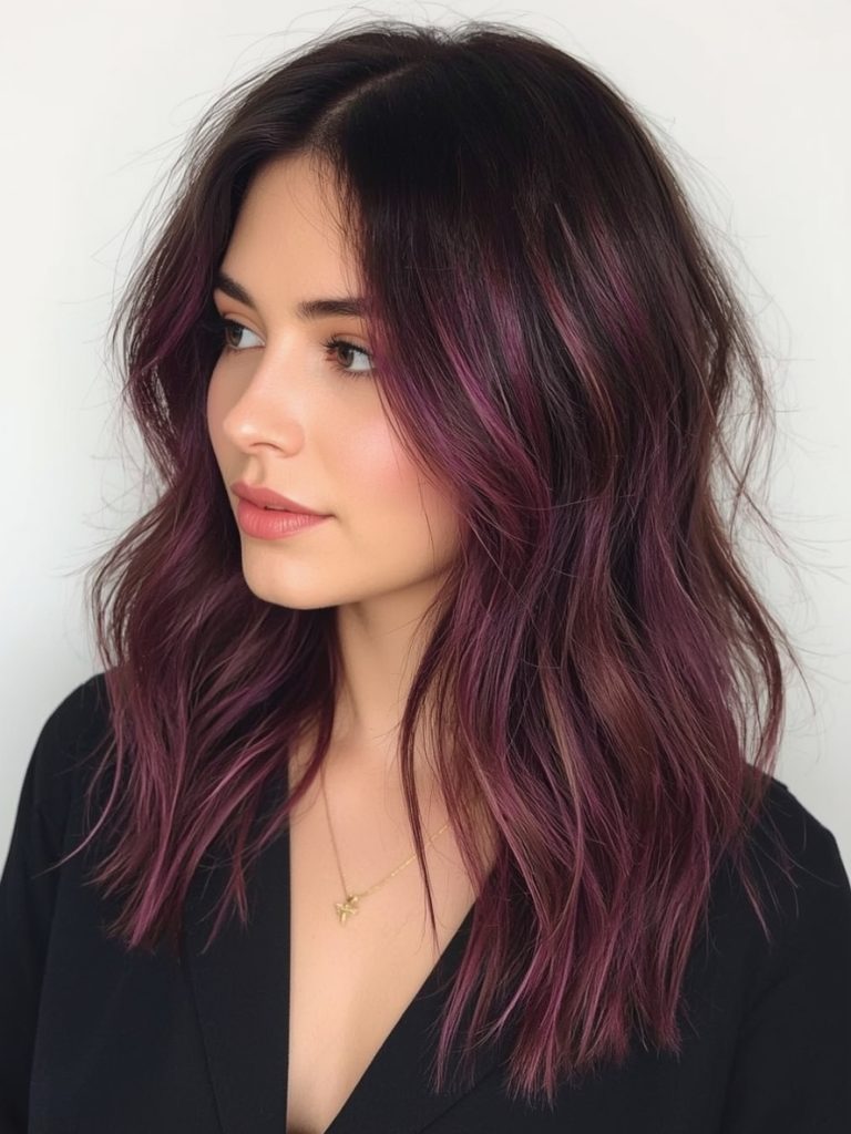 Electric Blue Undercolor Hair