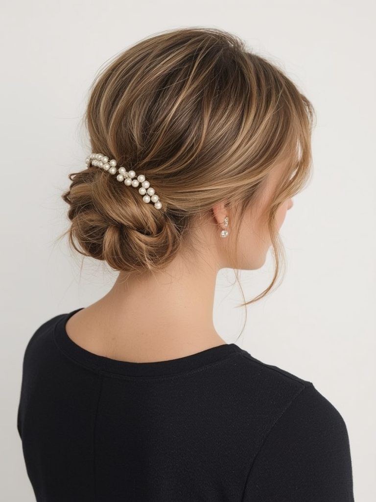 Half-Up Half-Down with Curls Bridemaids Hairstyles