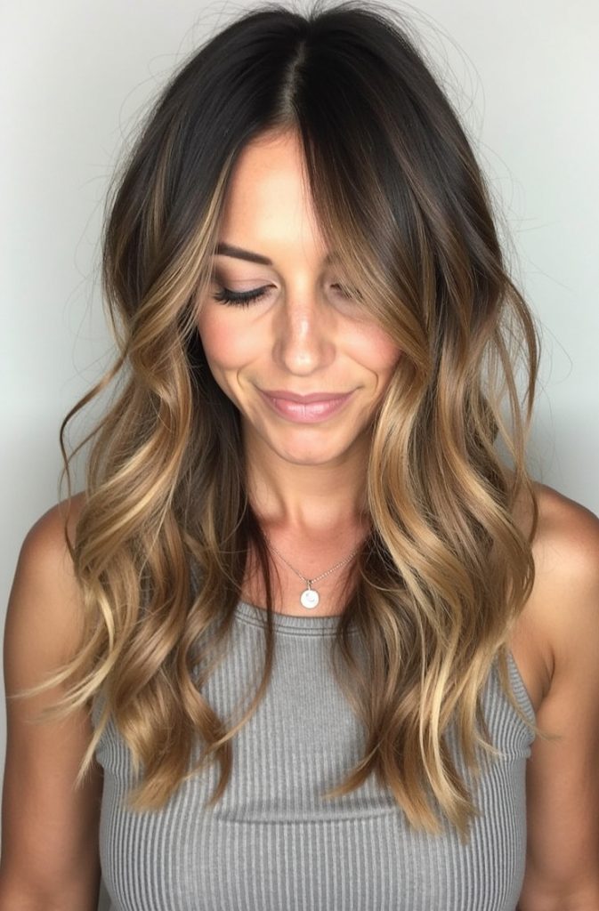 Honey Brown Balayage: Brown Sugar