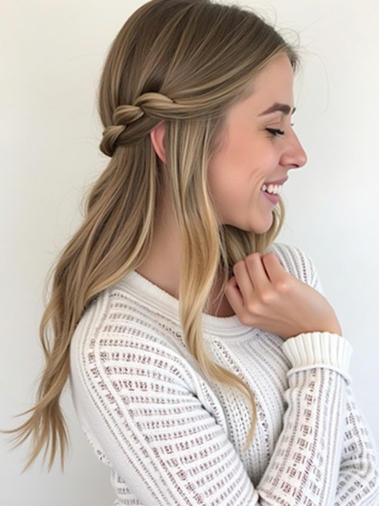 Easy Hairstyles For School: Space Buns with Braids