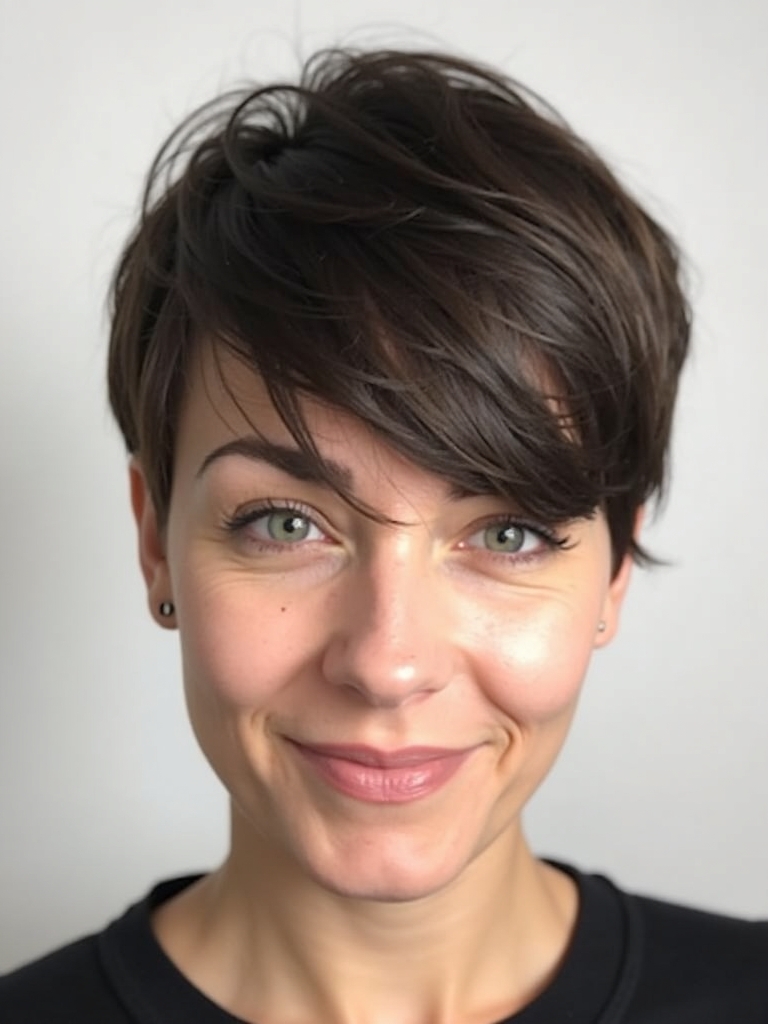 E-Girl Hair with Face Framing Curtain Bangs