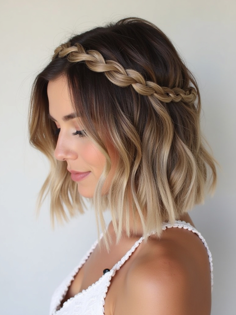 Angled Bob Haircut: Pin curled Angled Bob