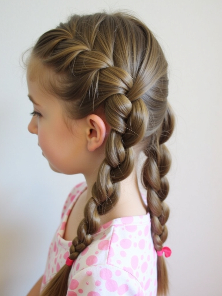 Easy Hairstyles For School: Braided Bangs
