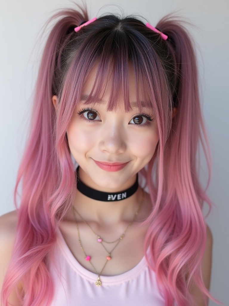 Gray Hair with Face Framing Curtain Bangs