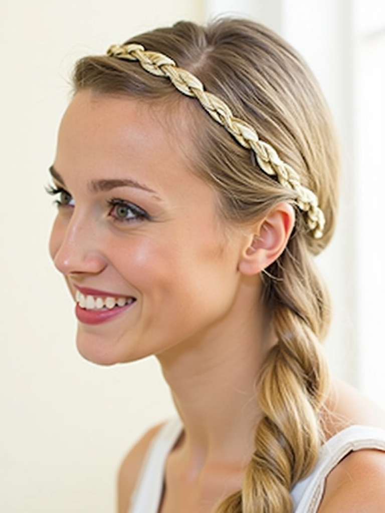 Easy Hairstyles For School: Side Swept with Bobby Pins