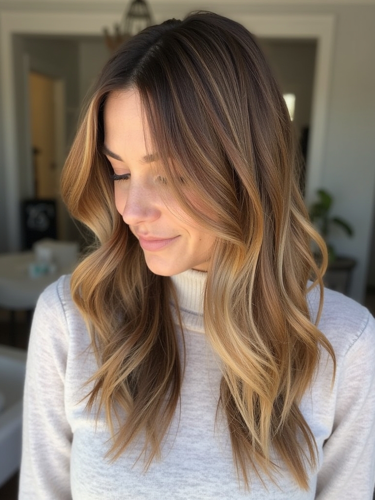 Honey Brown Balayage: Hazel Honey