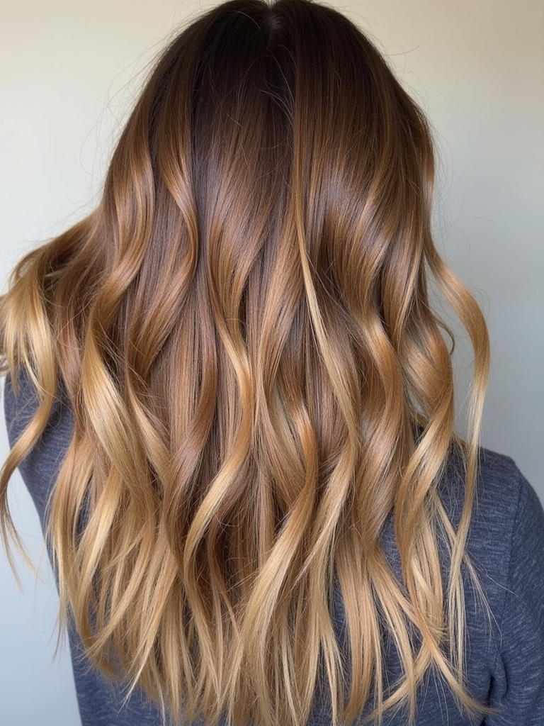 Honey Brown Balayage: Pecan Brittle