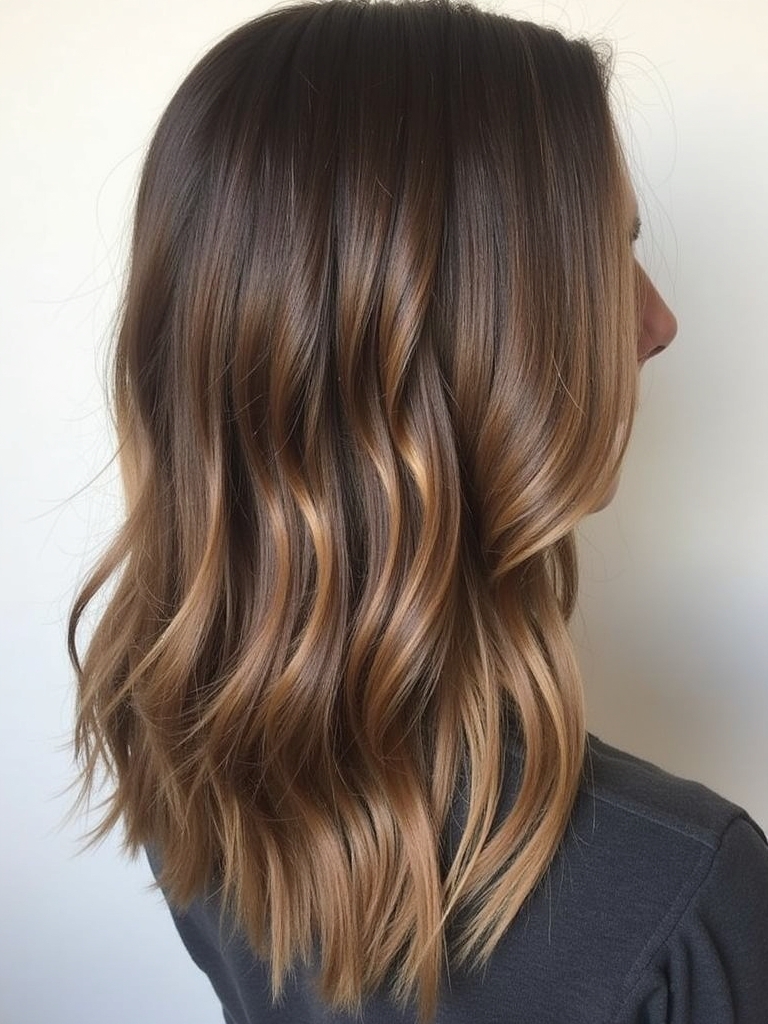 Honey Brown Balayage: Chestnut Charm