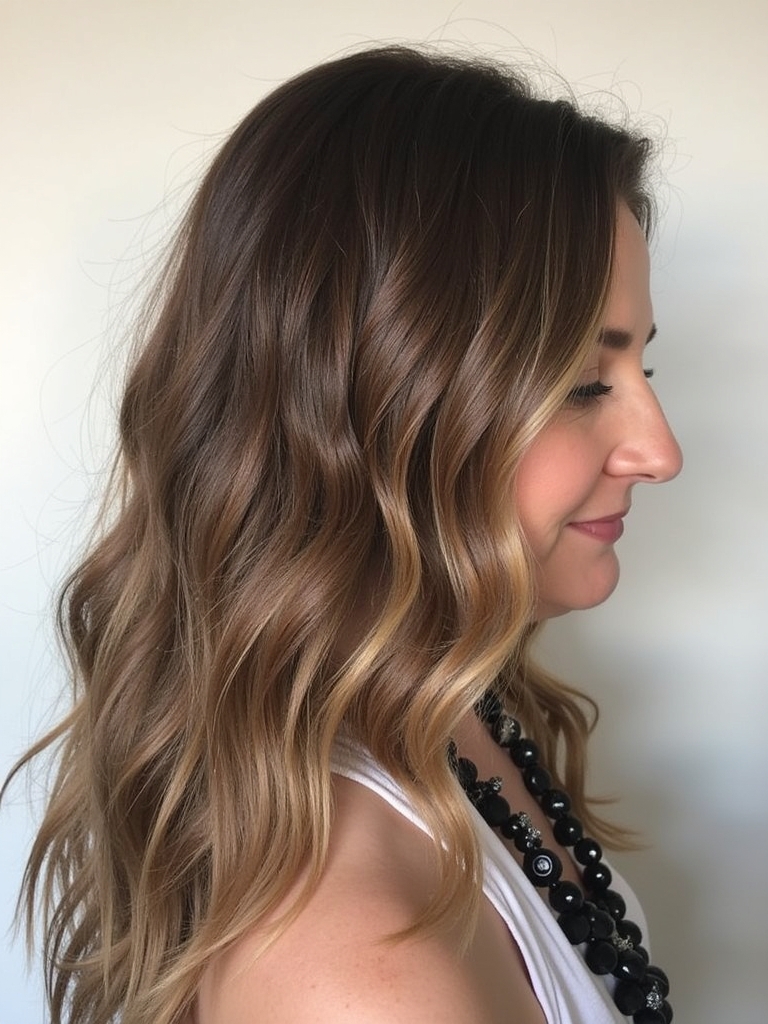Honey Brown Balayage: Cinnamon Spice