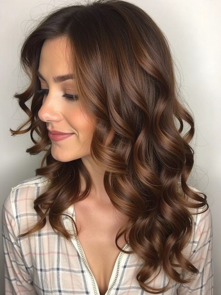 Long Haircut Ideas: Retro Pinned Curls