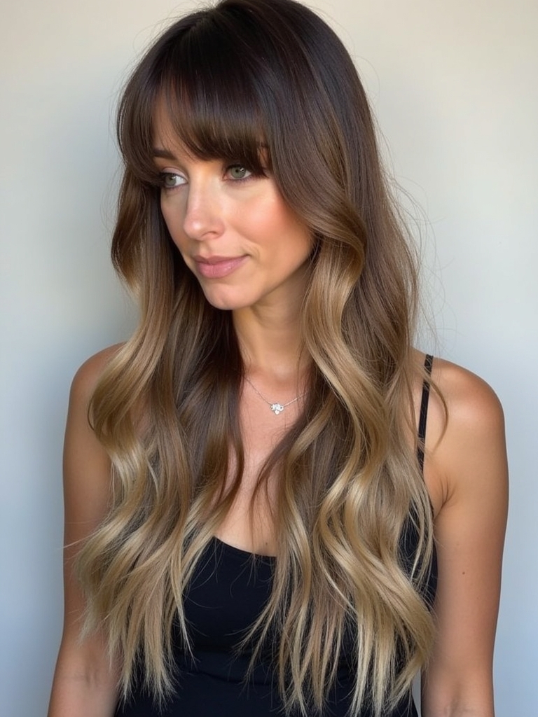Long Haircut Ideas: Long Ombre with Soft Waves