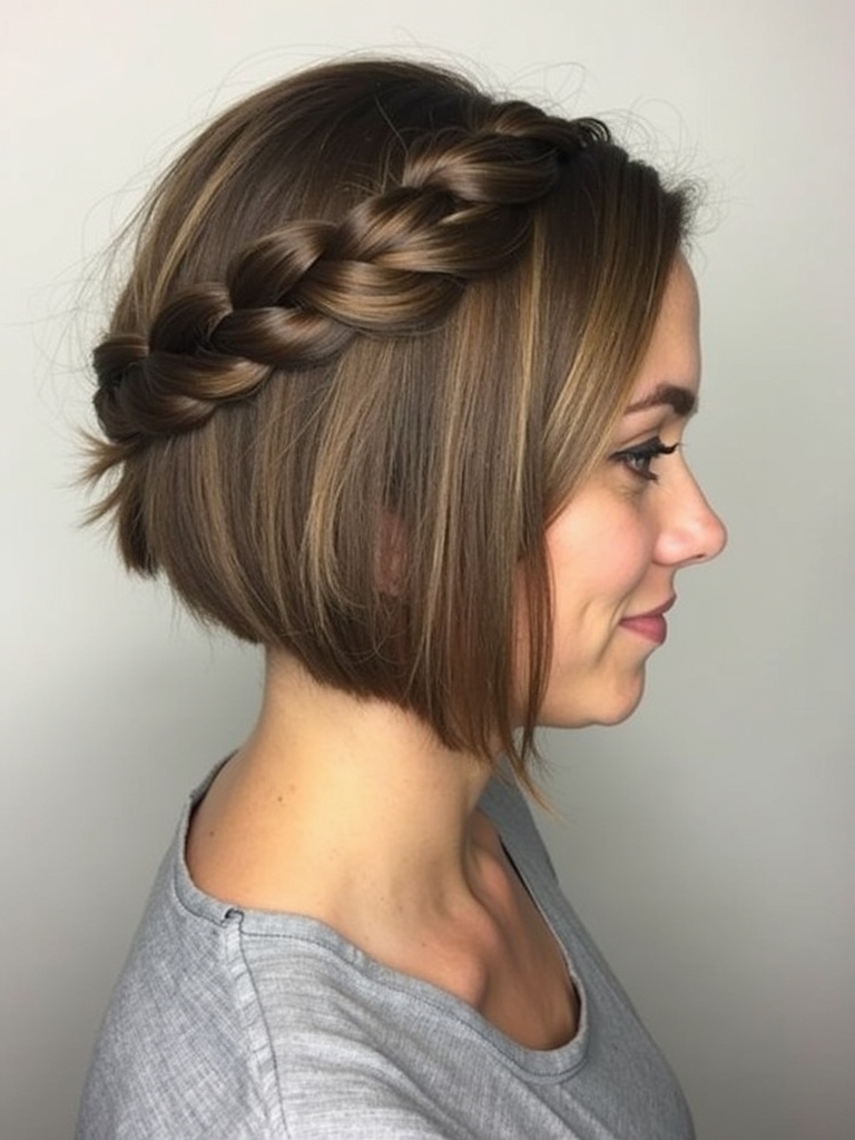 Angled Bob Haircut: Curly Angled Bob