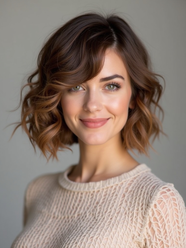 Angled Bob Haircut: With Micro Bangs