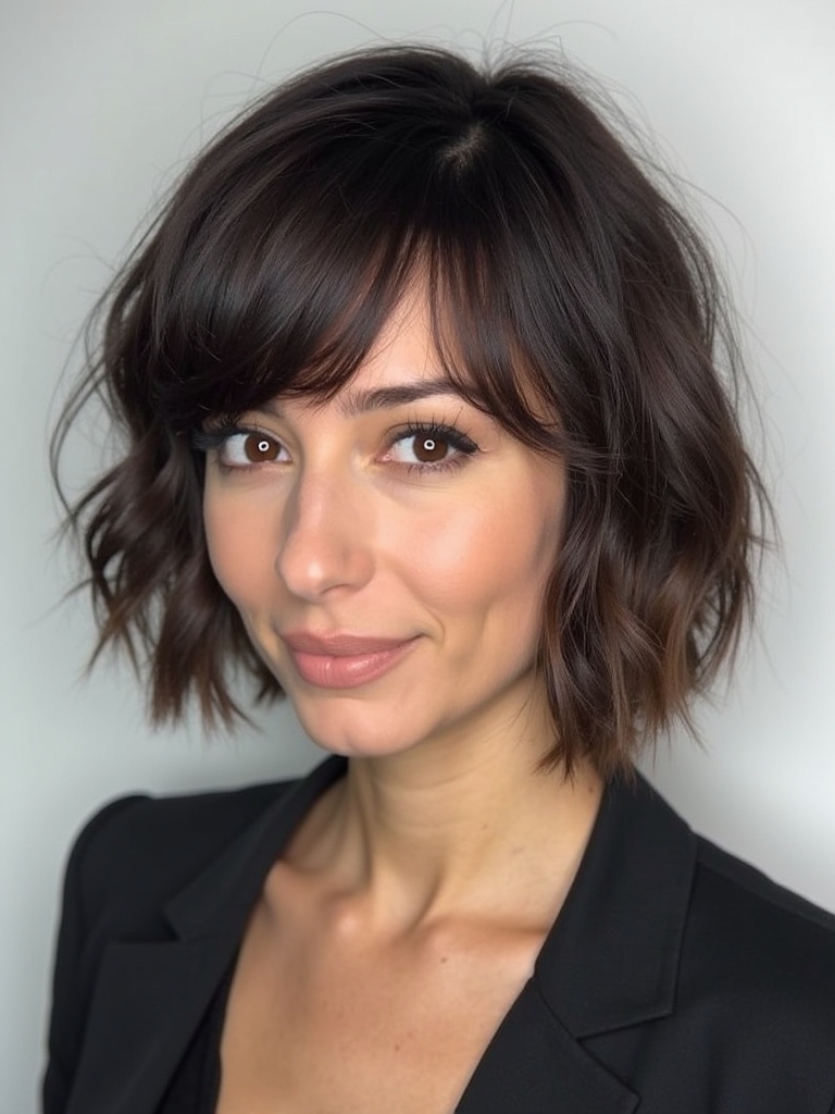 Angled Bob Haircut: Pixie Bob Blend