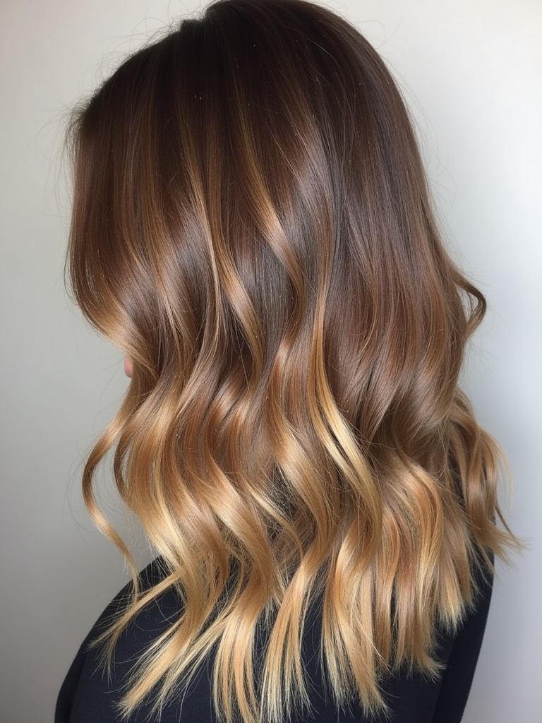 Caramel Ribbon Twist Balayage