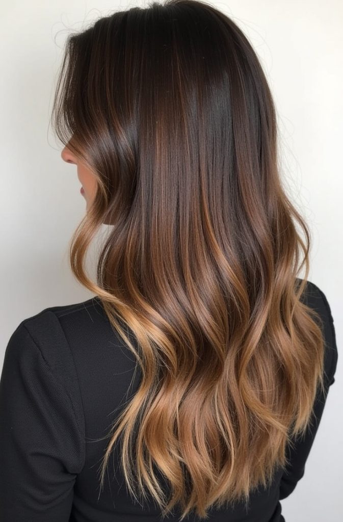 Maple Syrup Caramel Balayage
