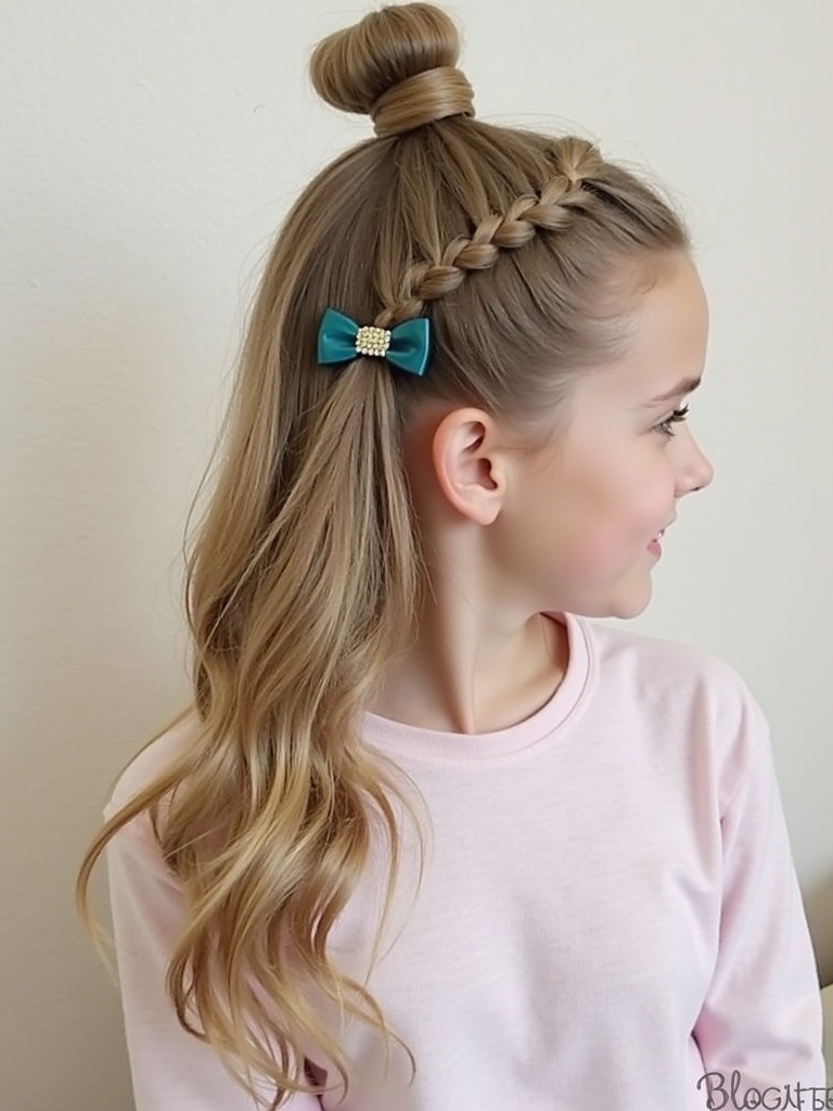 Easy Hairstyles For School: Low Pigtail Braids