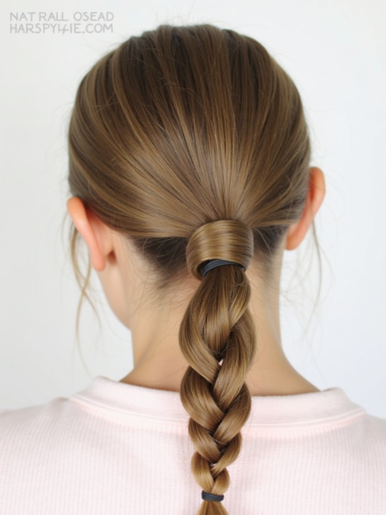 Easy Hairstyles For School: Half-Up Top Knot