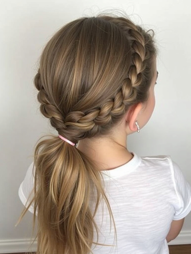 Easy Hairstyles For School: Messy Bun with Face-Framing Pieces