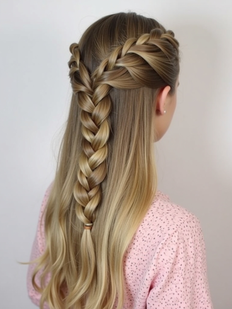 Easy Hairstyles For School: High Ponytail with a Twist