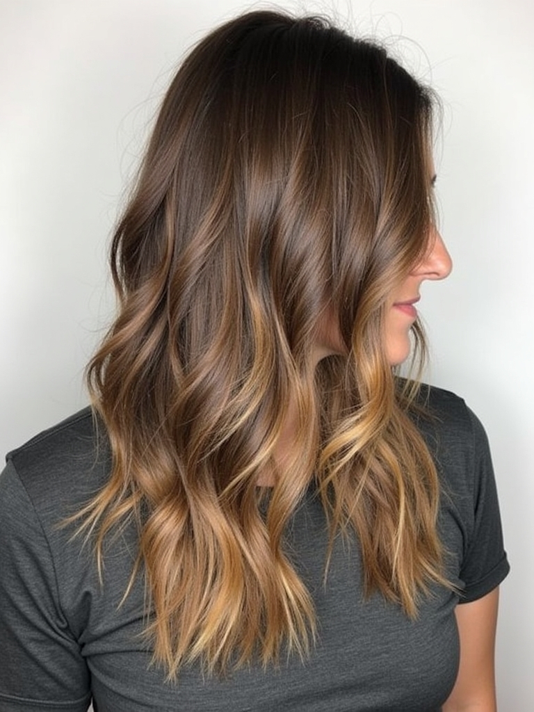 Honey Brown Balayage: Vanilla Extract