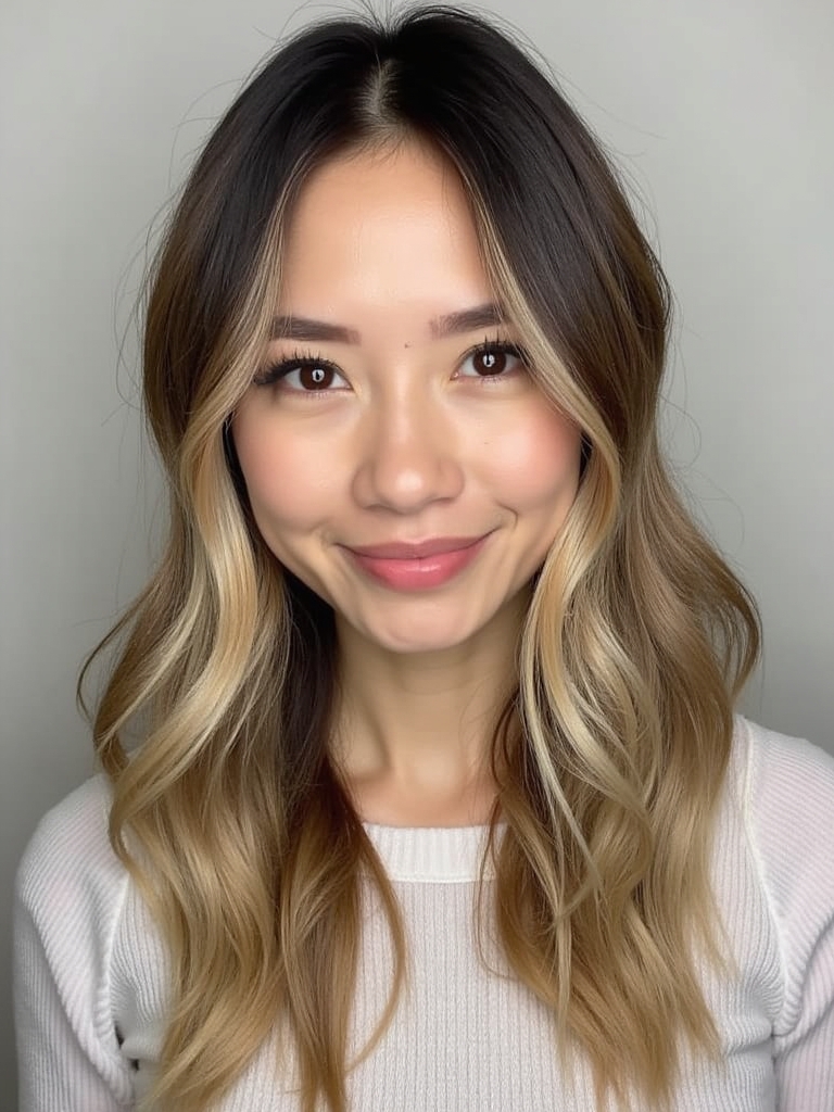 Long Haircut Ideas: Dramatic Angled Layers