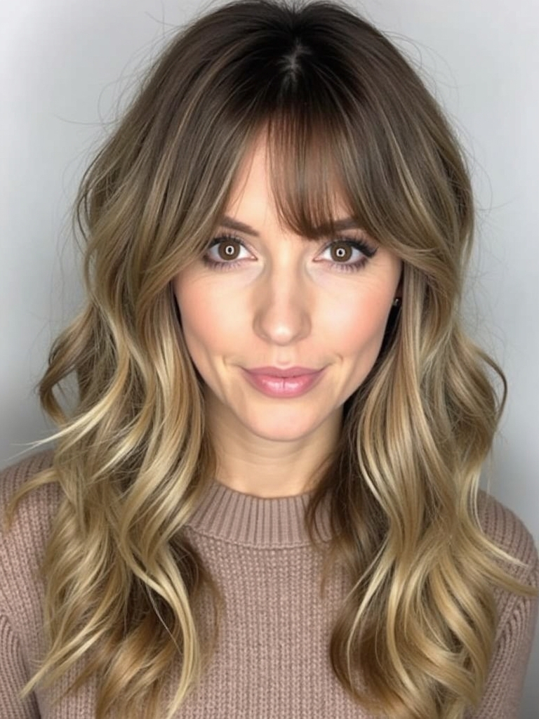 Long Haircut Ideas: Textured Ends and Balayage